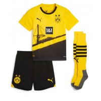 Borussia Dortmund Donyell Malen #21 Hjemmedraktsett Barn 2023-24 Kortermet (+ Korte bukser)